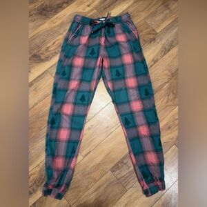 FatFace Christmas Cora Green Check Pyjama Bottoms Sz 6 | Loungewear Holiday Cozy